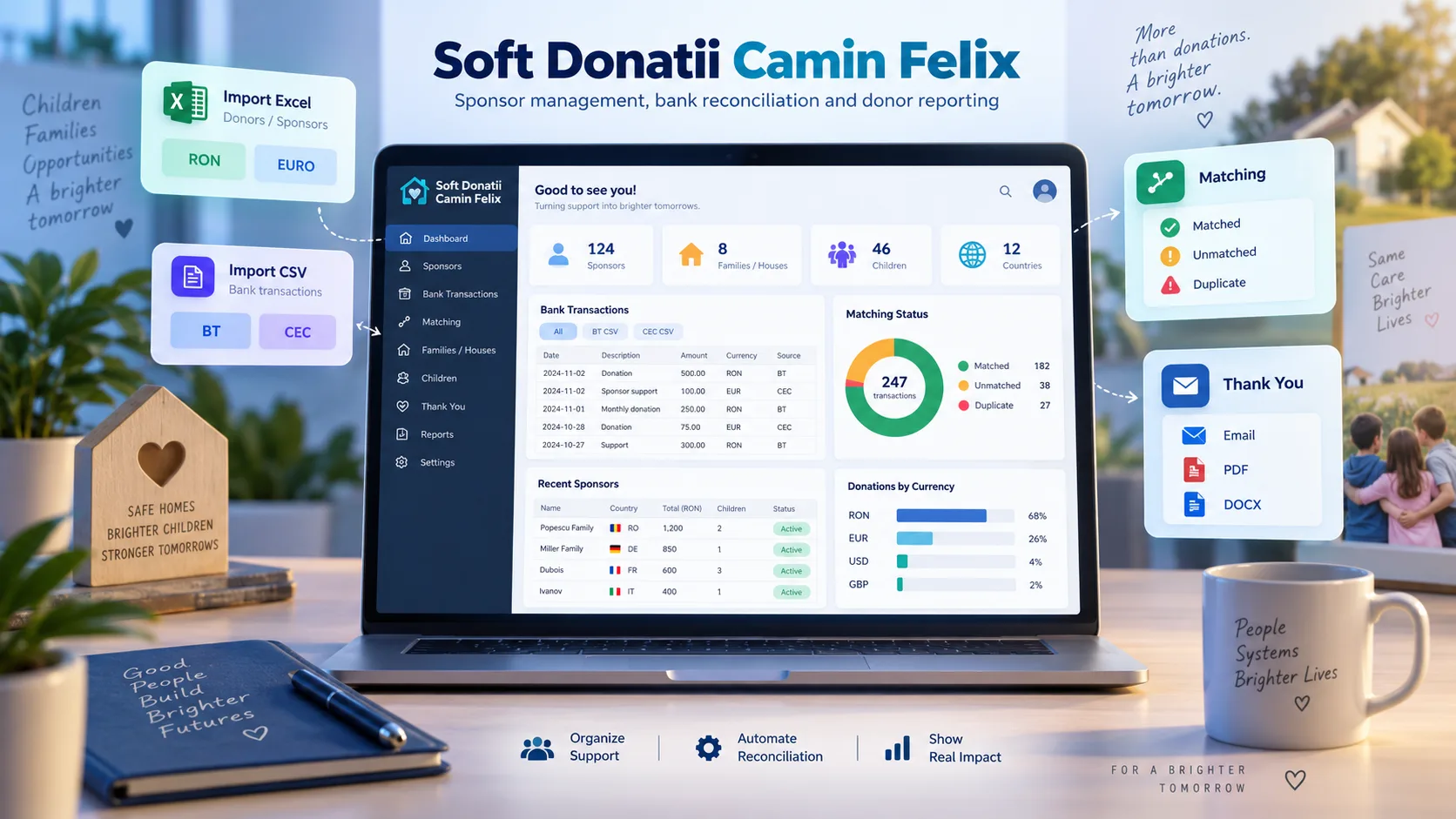 Camin Felix Donations Software